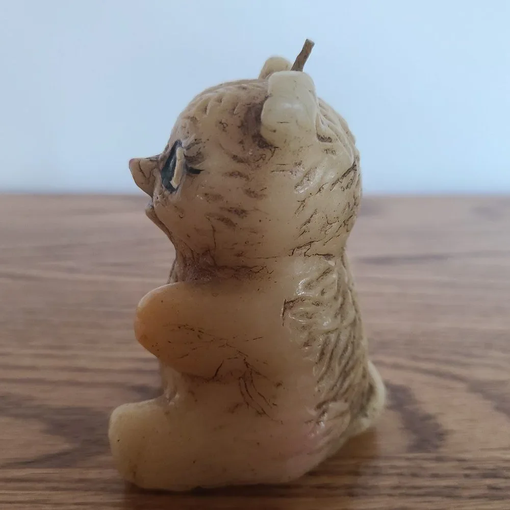Vintage Novelty Bear Wax Candle - JACK B. NIMBLE BEAR - Vintage Rare UNIQUE